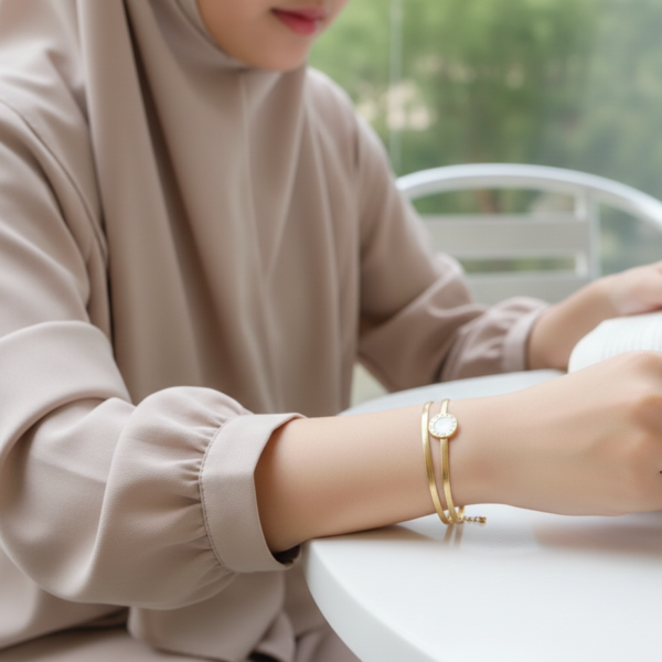 Double White Bracelet