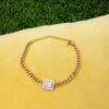 Square stone bracelet