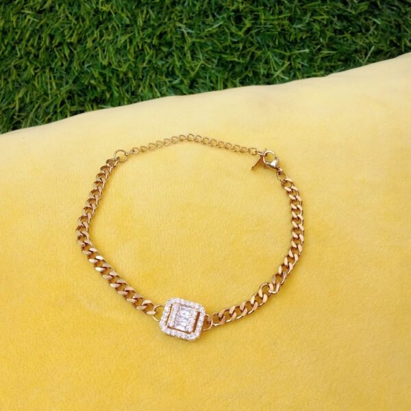Square stone bracelet
