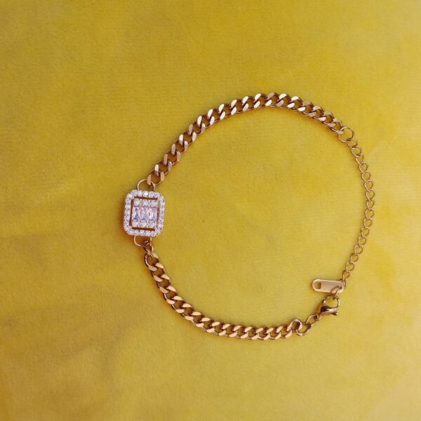 Square stone bracelet